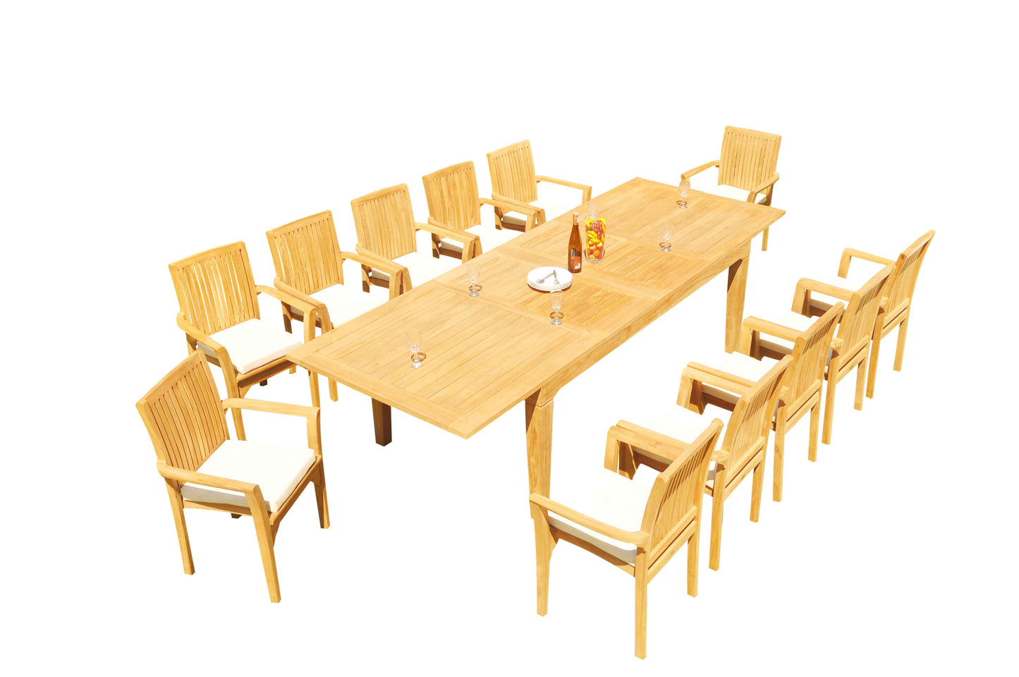 122" Caranas Dining Table with Lua Chairs