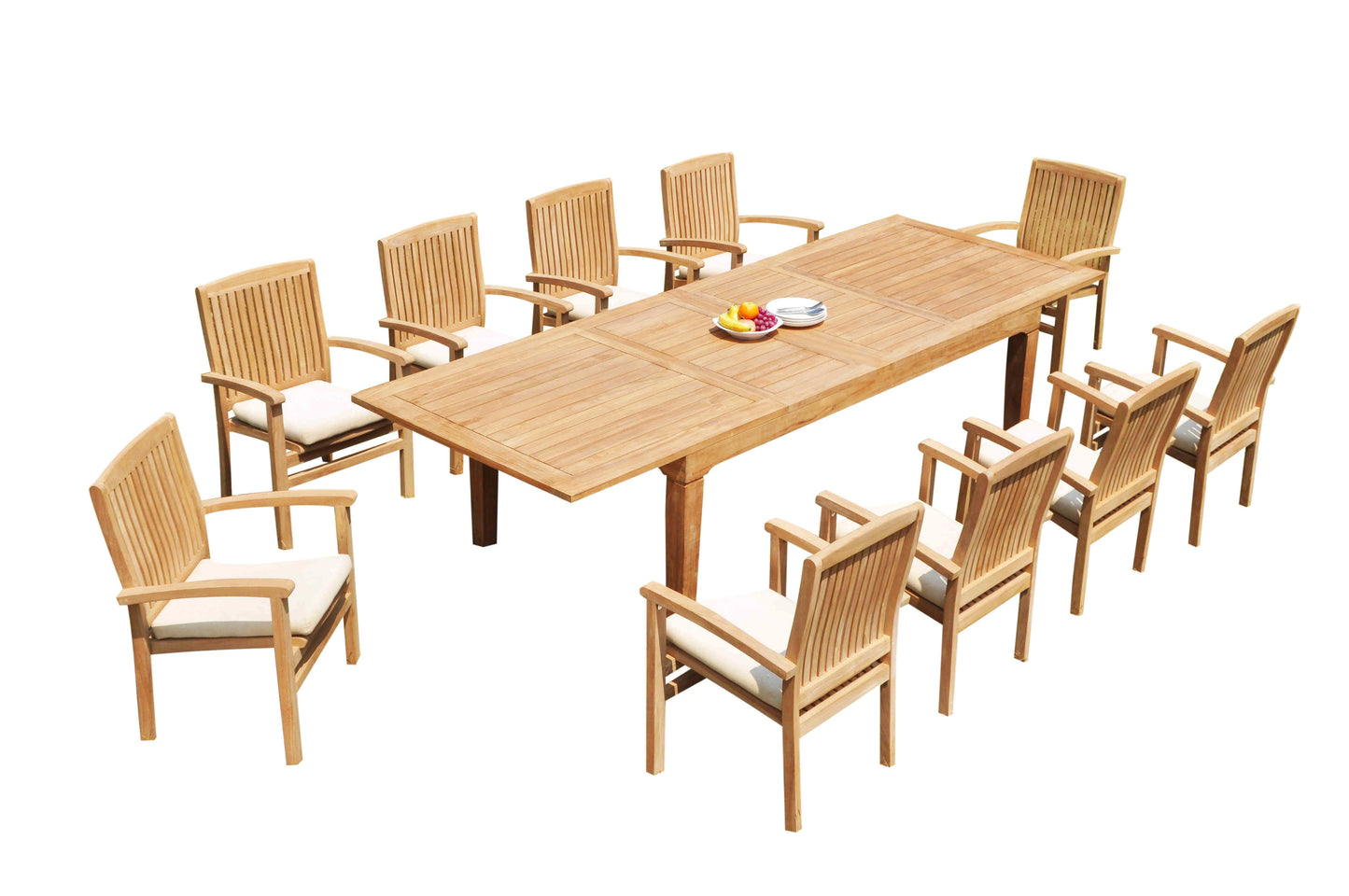 122" Caranas Dining Table with Wave Chairs