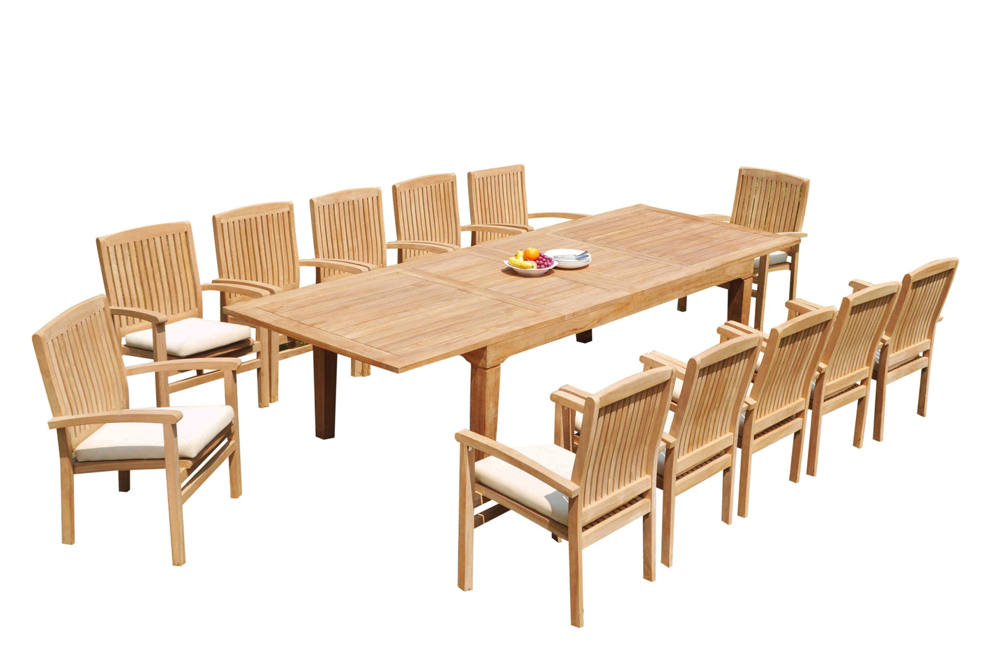 122" Caranas Dining Table with Wave Chairs