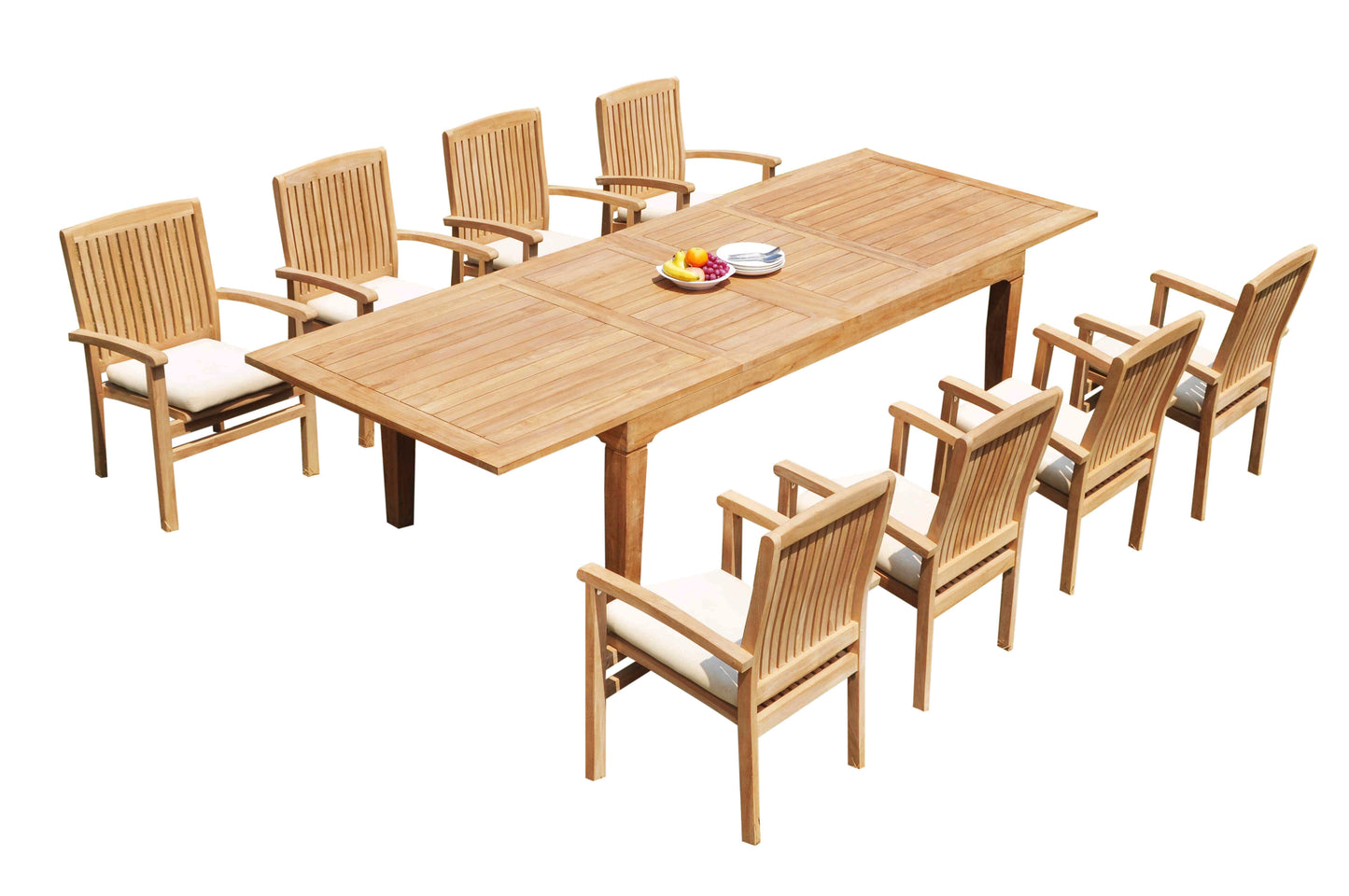 122" Caranas Dining Table with Wave Chairs