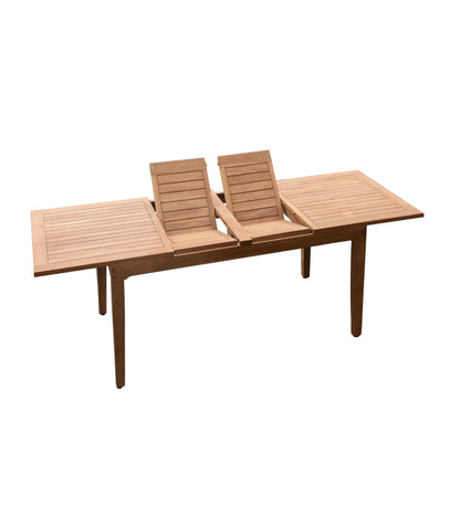 122" Caranas Dining Table with Arbor Armless Chairs