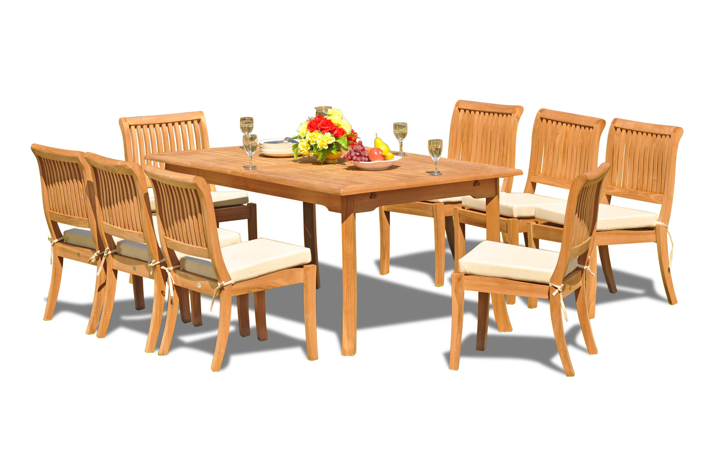 94" Rectangle Table with Arbor Armless Chairs