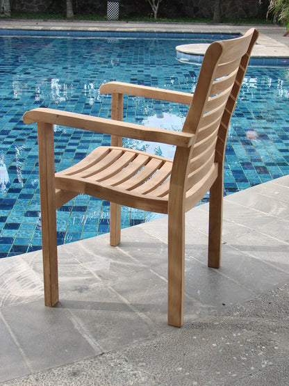 Hari Stacking Arm Dining Chair