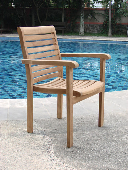 Hari Stacking Arm Dining Chair