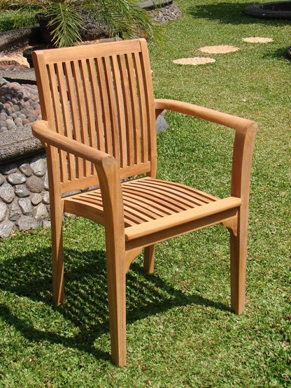 Lua Stacking Arm Dining Chair