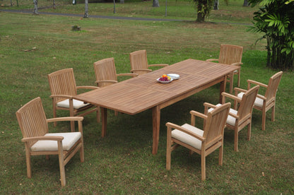 122" Atnas Dining Table with Wave Chairs