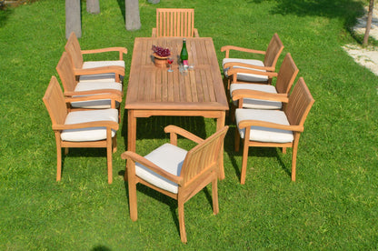 71" Rectangle Table with 6 Napa Chairs