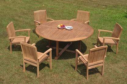 72" Round Table and Wave Chairs