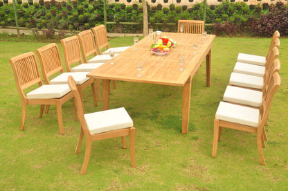 122" Caranas Dining Table with Arbor Armless Chairs