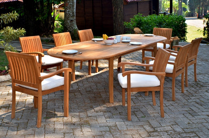 117" Oval Table with Napa Chairs