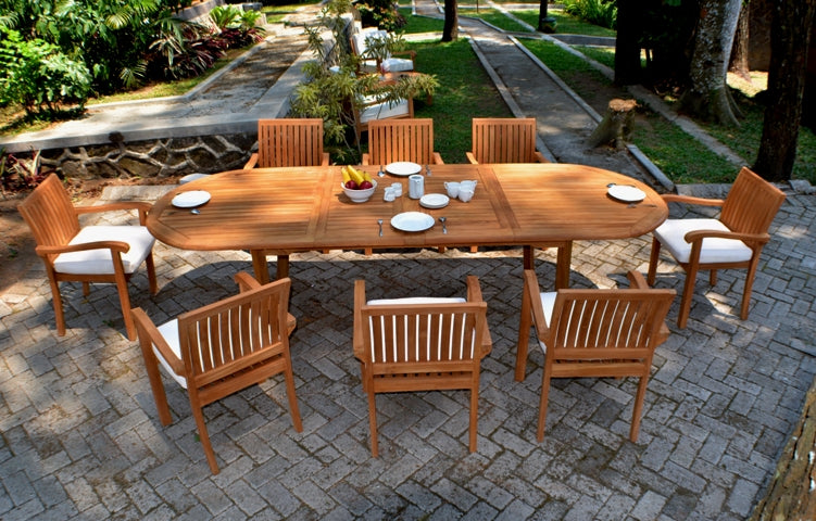 117" Oval Table with Napa Chairs