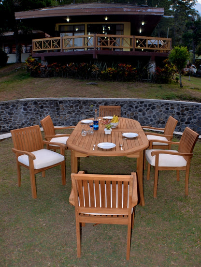 117" Oval Table with Napa Chairs