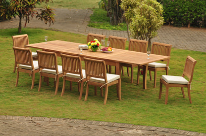 122" Atnas Dining Table with Arbor Armless Chairs