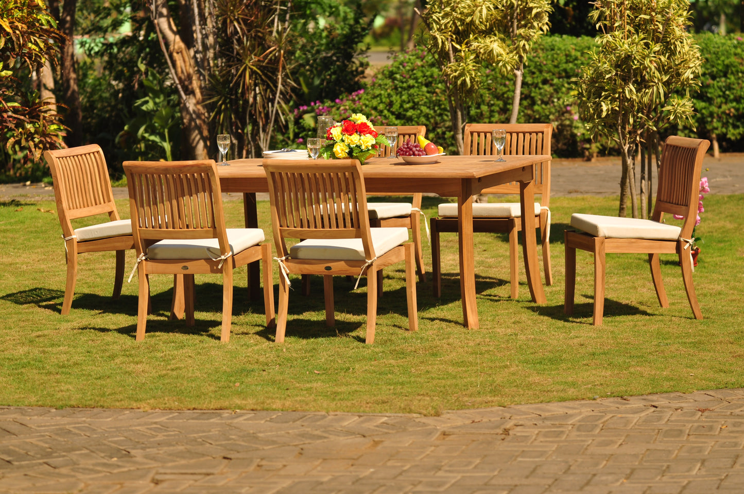 94" Rectangle Table with Arbor Armless Chairs