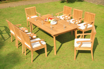 83" Rectangle Table with Sack Chairs