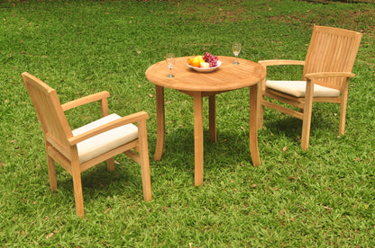 36" Round Table with Wave Chairs