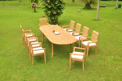 117" Oval Table with Mas Chairs