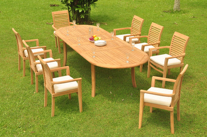 117" Oval Table with Mas Chairs