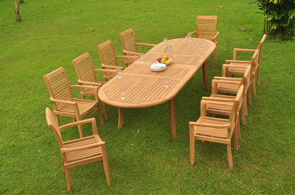 117" Oval Table with Mas Chairs