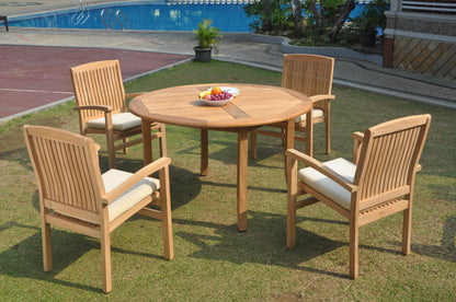 52 Round Table and with 4 Wave Chairs