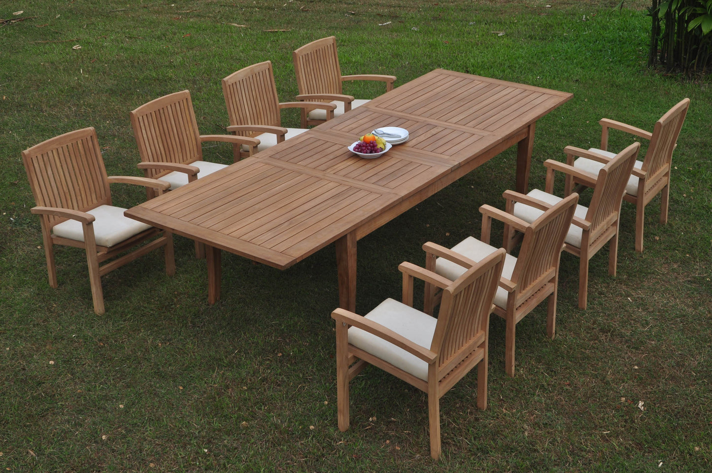 122" Atnas Dining Table with Wave Chairs