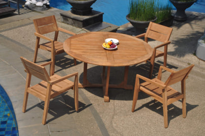 60" Round Table with 6 Vellore Chairs