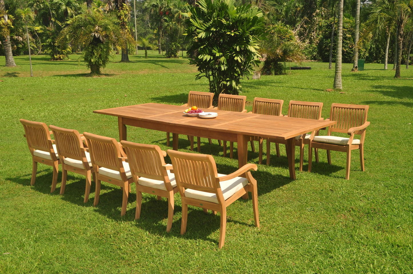 122" Atnas Dining Table with Arbor Arm Chairs