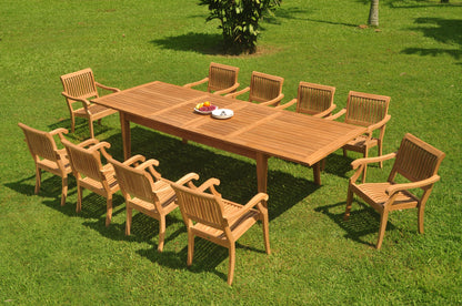 122" Atnas Dining Table with Arbor Arm Chairs