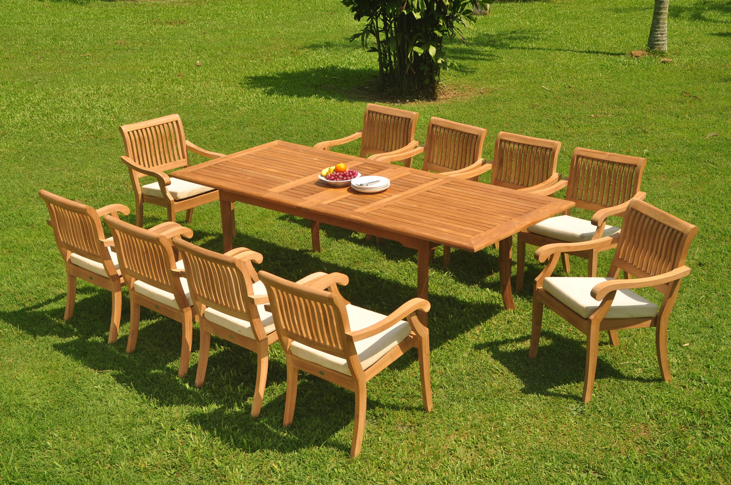 122" Atnas Dining Table with Arbor Arm Chairs