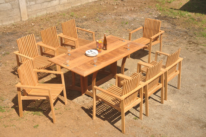 69" Warwick Table with Clipper Stacking Chairs