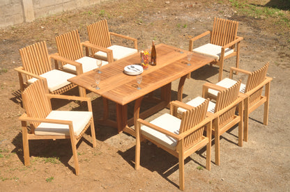 69" Warwick Table with Clipper Stacking Chairs