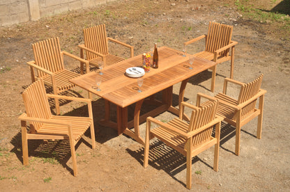 69" Warwick Table with Clipper Stacking Chairs