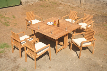 60" Square Butterfly Table with Clipper Chairs