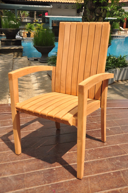 Goa Stacking Arm Dining Chair