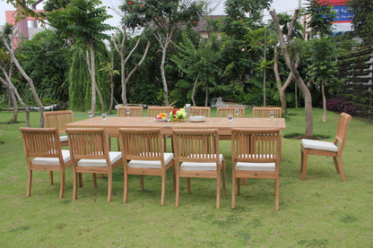 122" Caranas Dining Table with Arbor Armless Chairs