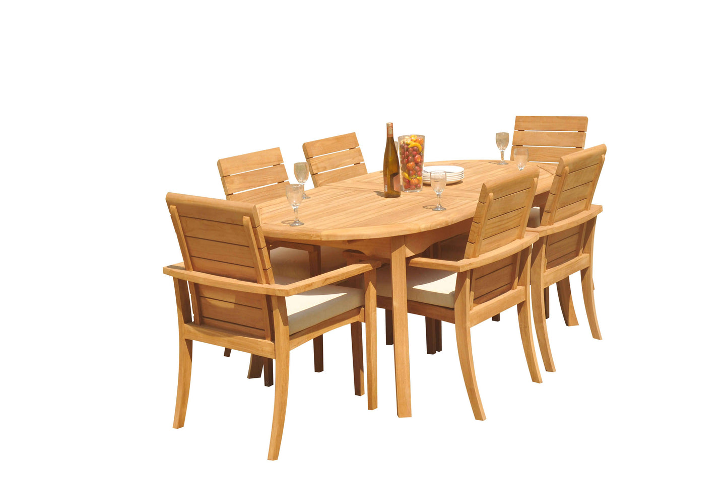 94" Oval Table with Algrave Stacking Chairs