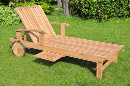 Teak Sack Chaise Lounger