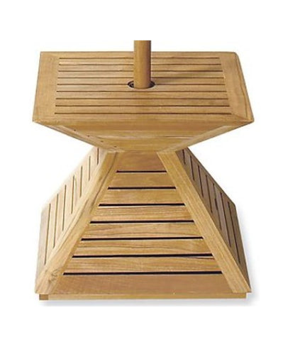 Teak Pyramid Umbrella Base Cover