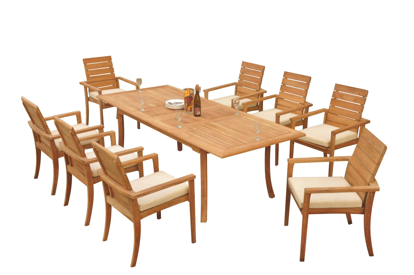 94" Rectangle Table with Algrave Stacking Chairs