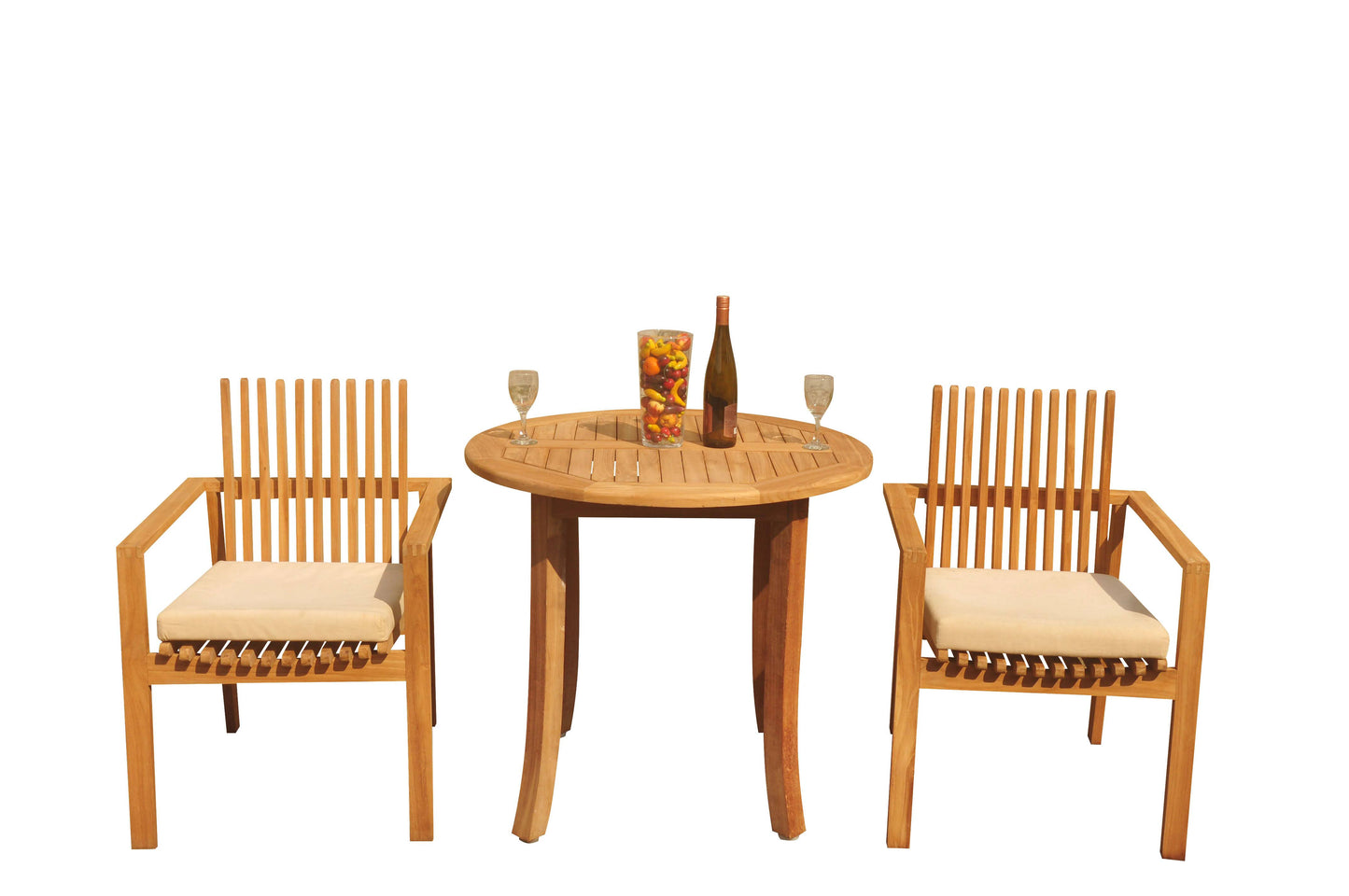 36" Round Table with Clipper Chairs