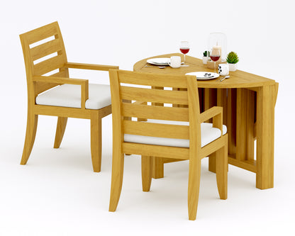 48 Round Butterfly Table and with 4 Atnas Arm Chairs