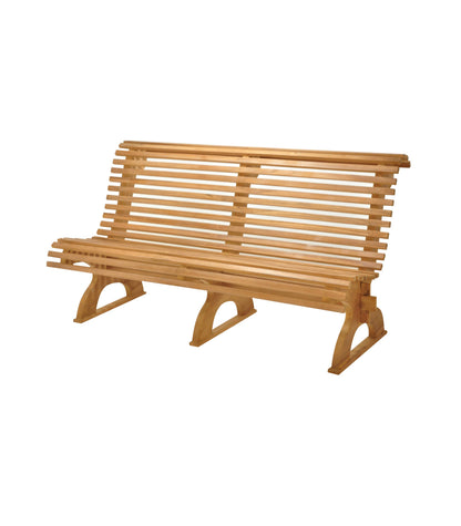 Teak Trolley Car Bench