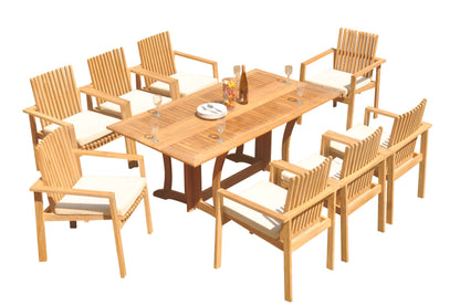 69" Warwick Table with Clipper Stacking Chairs