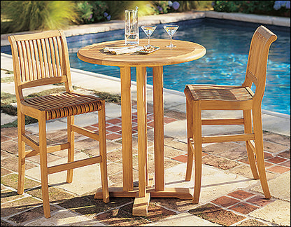 Giva Bar Set - 36" Round Table and Armless Chairs
