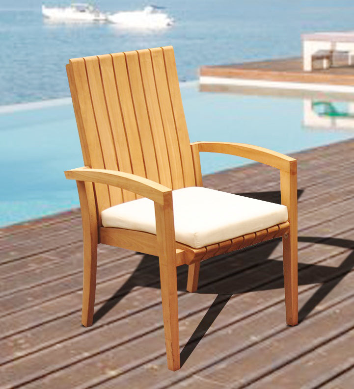 Goa Stacking Arm Dining Chair