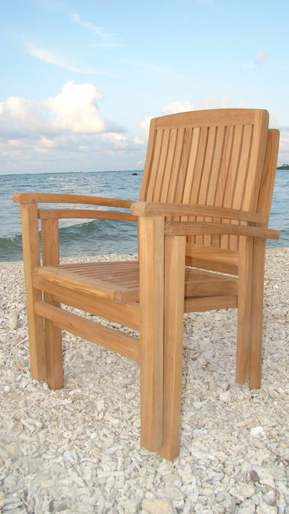 Wave Stacking Arm Dining Chair